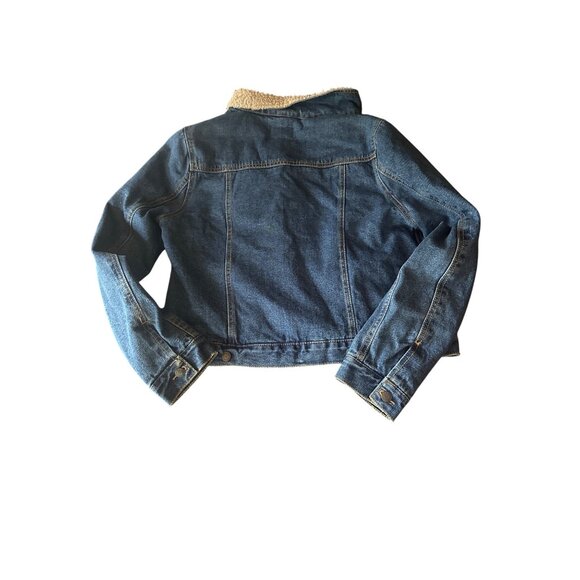 C.E. Schmidt Denim Sherpa-Lined Jacket Trucker Work Country Ranch Western - Picture 6 of 6